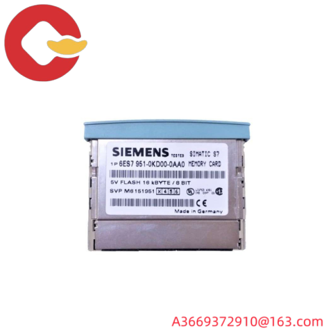 SIEMENS 6ES7951-0KD00-0AA0: Memory Card for S7-400, Compact Design, High Reliability