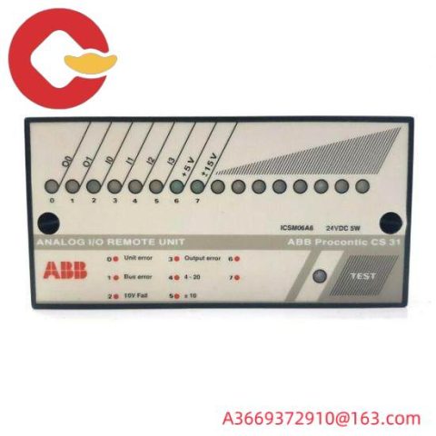 ABB ICSM06A6 Analog I/O Remote Unit; ABB Manufacturing