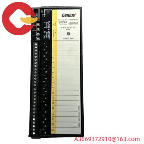 GE Industrial Control - IC660BBD110 Discrete Input Block, for Precise Machine Monitoring & Control