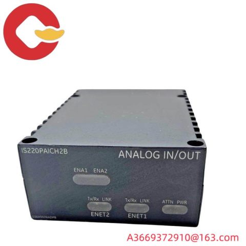 GE IS220PAICH2B: Industrial Control Analog In/Out Module with 200 mA