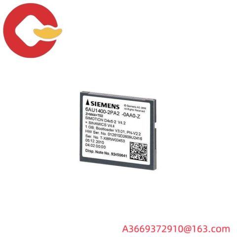 SIEMENS 6AU1400-2PA02-0AA0: 1 GB Compact Flash Card for Industrial Automation