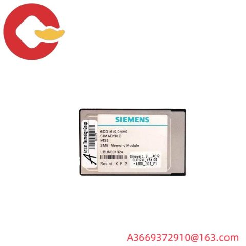 Siemens 6DD1610-0AH0 SIMADYN D Memory Submodule MS41, 16 Bit, 512KB EPROM, 2KB EEPROM