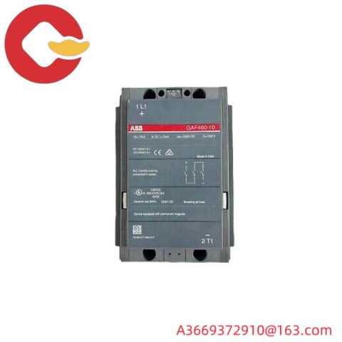 ABB GAF 460-10-11 DC Contactor: A High-Performance Solution for Industrial Automation