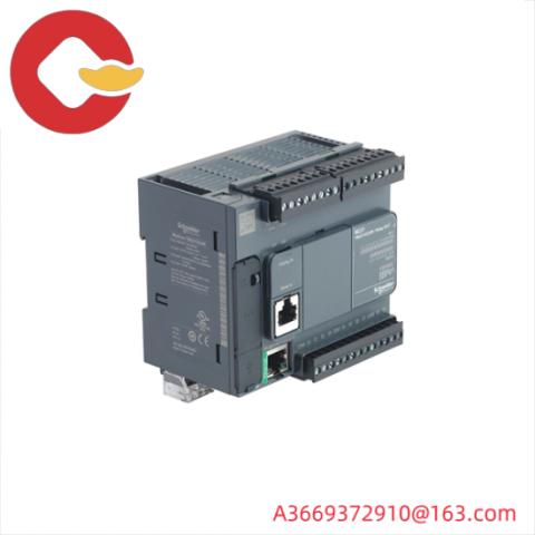 SCHNEIDER TM221CE24R - Modular PLC Controller, M221, 24I/O, Relay & Ethernet Interface