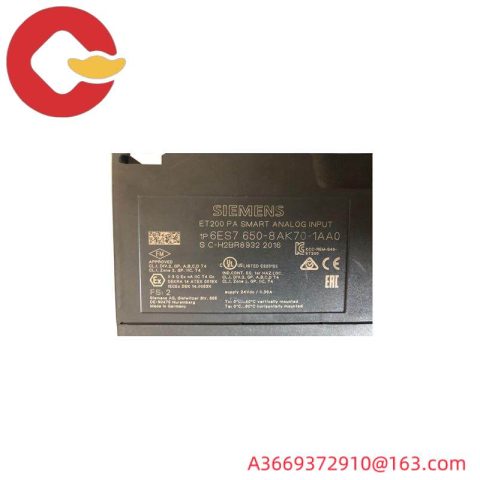 SIEMENS 6ES7650-8AK70-1AA0 Analog Input Module: Precision Control for Industrial Automation