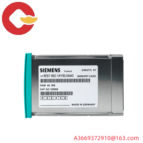 SIEMENS 6ES7952-1AL00-0AA0 RAM MEMORY CARD: Industrial Control System Component