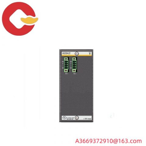 Bachmann AI204/2 Analog Input Module: High Precision, Dual Channel, 16-bit Resolution for Industrial Automation