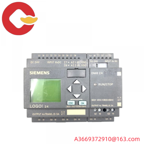 SIEMENS 6ED1-052 CC00-0BA5 LOGIC MODULE WITH DISPLAY