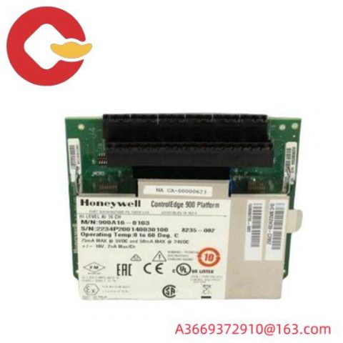 Honeywell HC900 Analog Input Module 900A16-0103, Industrial Control System Component
